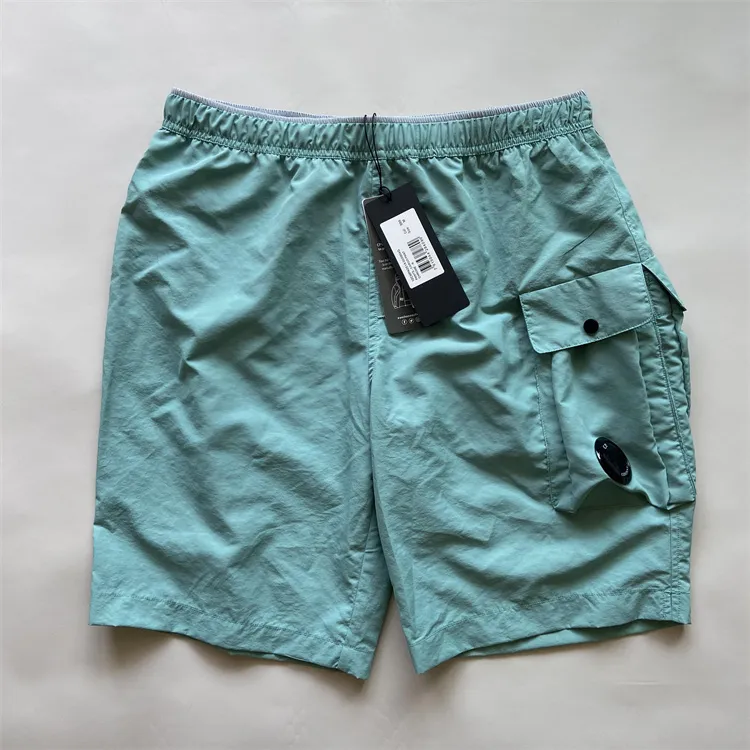 CP Spring Summer High Waist Mens Swim Shorts Casual Swim Shorts Quick Drying Man Beach Pants