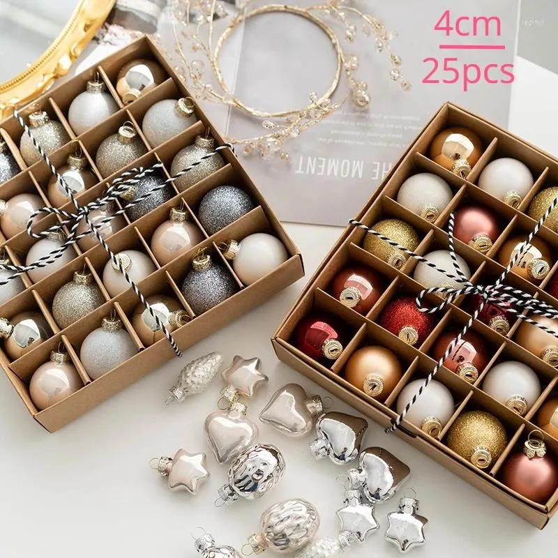 Party Decoration 25pcs Christmas Ball Ornaments Glass Home Tree