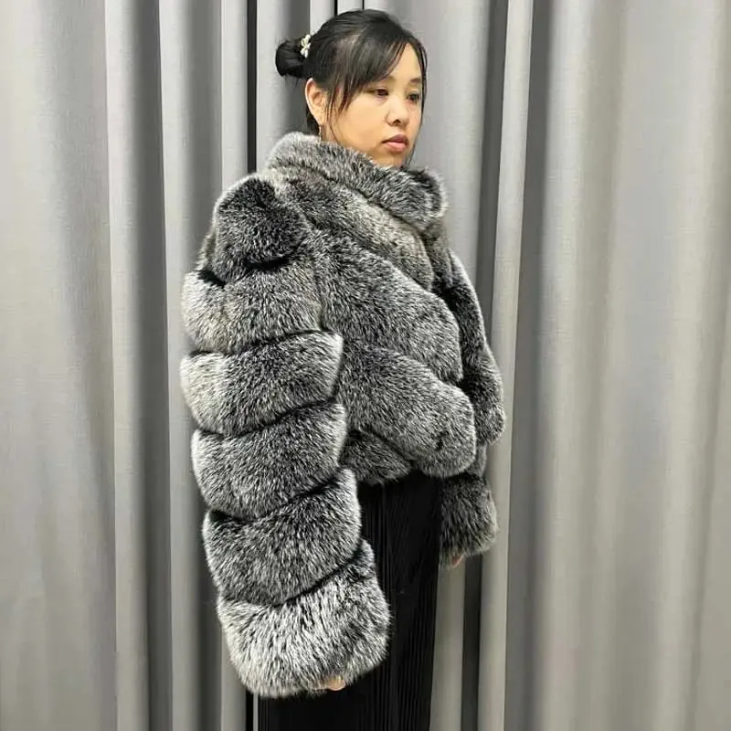 Ladies fluffy coat 2025
