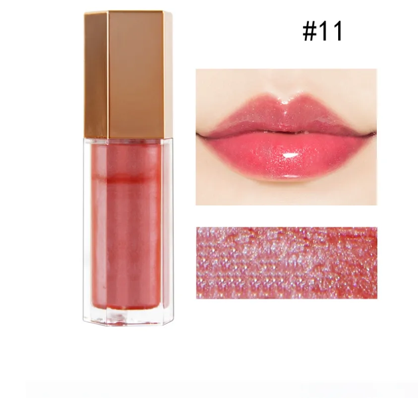 립글로스 메이크업 립스틱 11 색 반짝이는 체리 비타민 맑은 까다로운/글로우/다이아몬드 우유 유약 액체 폭탄 글로우 까다로운 8ml 드롭 배달