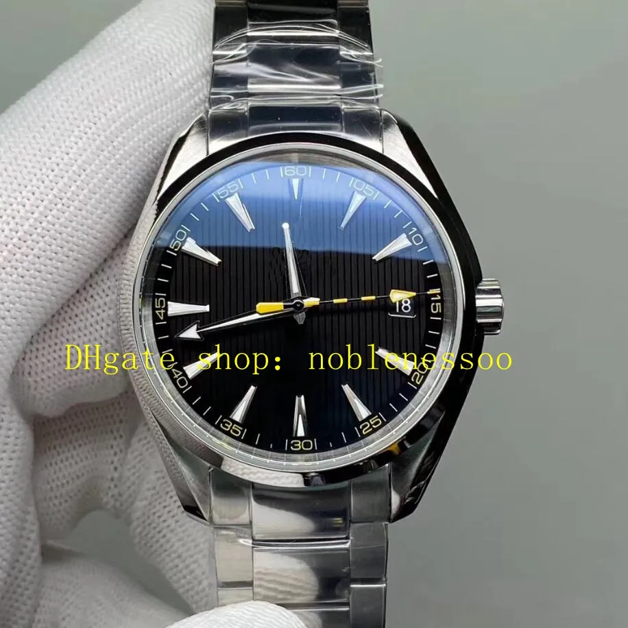 Super vs Factory Cal.8508 Zegarek na rękę Zegarek na rękę Męskie 41,5 mm czarne wybieranie Data Sapphire Glass Bransoletka ze stali nierdzewnej VSF Automatyczne zegarki mechaniczne