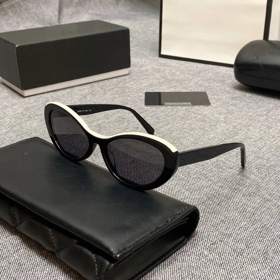 Chanel sunglasses oval hot sale