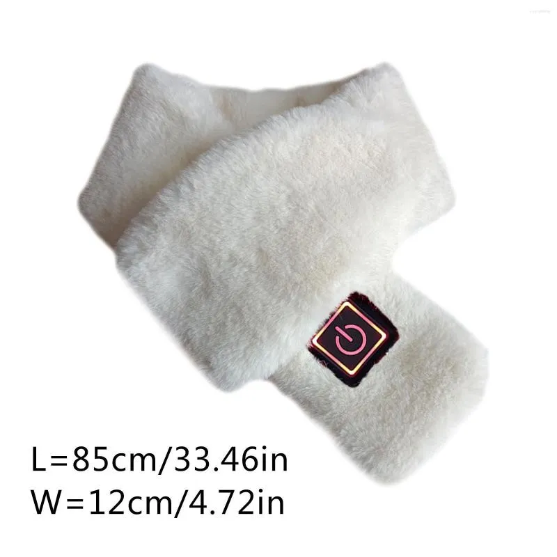 Scarves Plush Winter Heating Scarf USB Plugging In Electric Three Gear Regulation Climbing Exercise Equipment