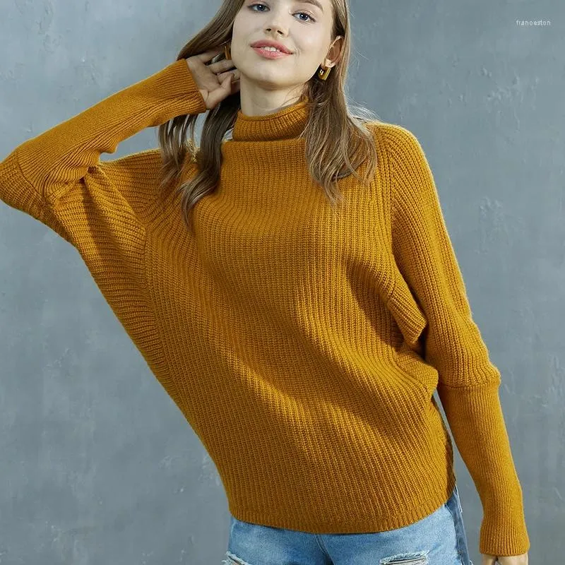 Women s Sweaters LINY XIN 2023 Women Merino Wool Fall Winter Warm Cashmere Sweater Pullover Oversized Knit Fashion Pull Femme