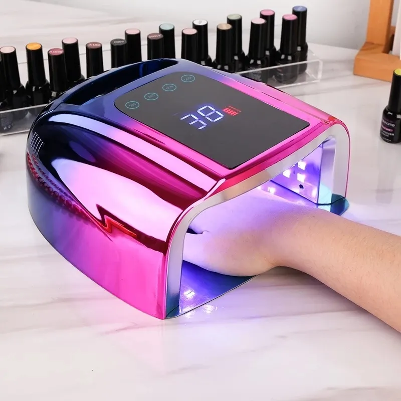 Sèche-ongles Lampu Kuku Profesional Dapat Diisi Ulang Baru untuk Toko LED UV Nirkabel 96W Pengering Cat Gel Peralatan Salon 230428