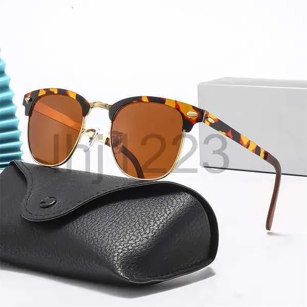 2024 Luxury Designer Solglasögon för kvinnors män Glasögon Fashion Driving Eyeglasses Vintage Fishing Half Frame Sun UV400 High Quality 5BQ9M