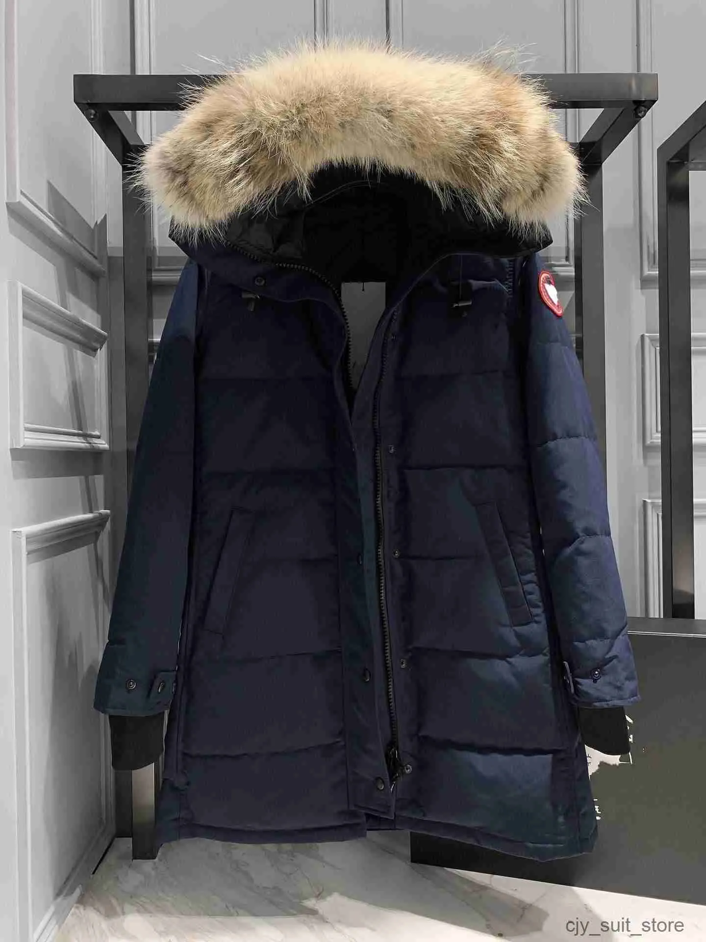 Zavetti Canada Kurtka Women Womens Down Parkas Canada Canadian WindProof o średnim długości puffer kanada kurtka zima grube ciepłe coats Coats Streetwear 3 0YJ1