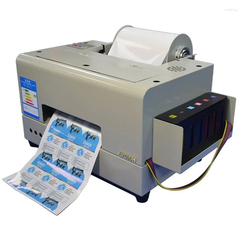 Automatische lijm label sticker printer a4 digitale inkjetfles aangepaste tagmachine