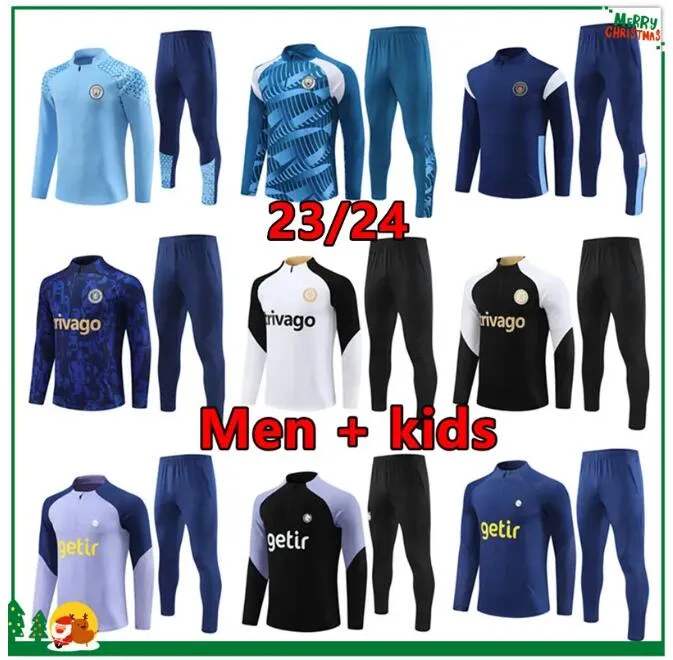 2023 2024 Inghilterra uomini bambini kit da calcio tuta tuta da allenamento giacca da uomo 23 24 manica lunga abbigliamento sportivo kit da calcio ragazzi ragazze jogging survêtement chandal