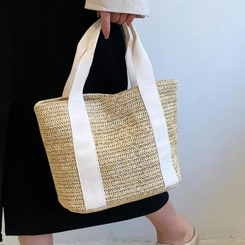 Abendtaschen Bohemian Straw Bag Tote Damen Handtaschen Sommer Small Woven Für 2023 Shopper Geldbörsen Rattan Beach Female Clutch Ins