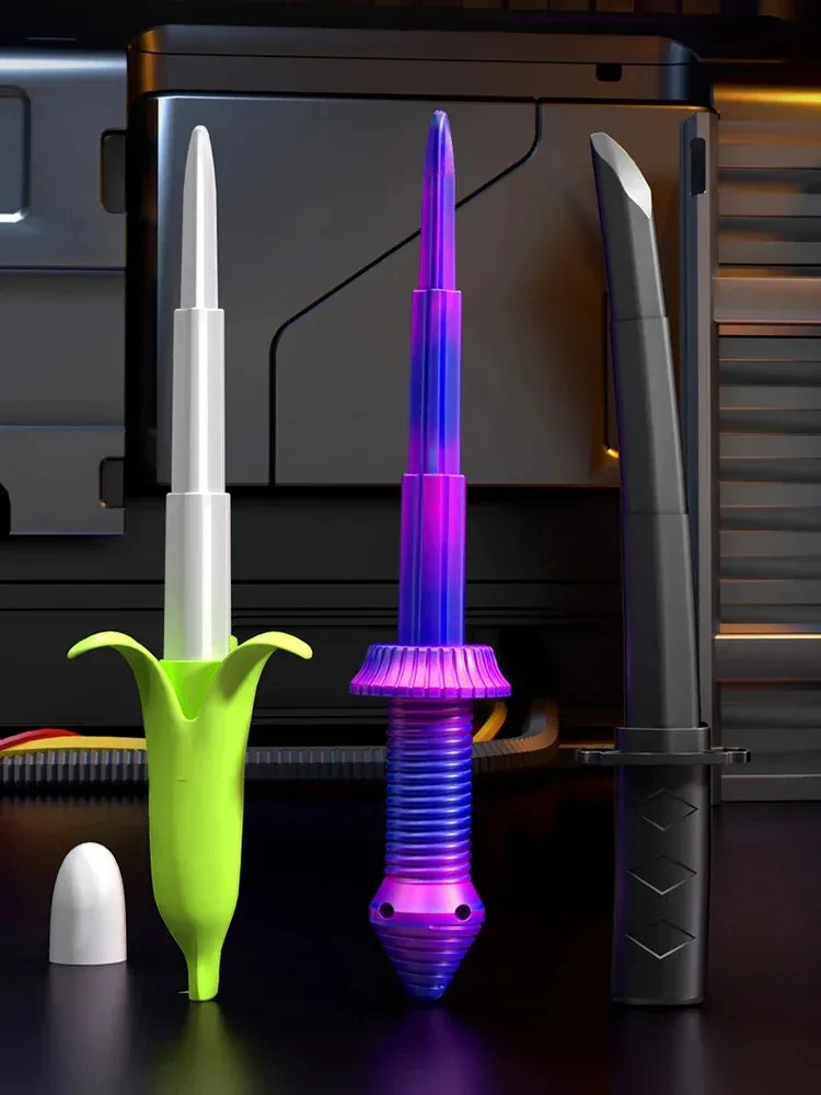 Espada telescópica impresa en 3D, juguete Katana Fidget impreso en 3D, juguetes modelo de espada samurái retráctil por gravedad impreso en 3D, divertido juguete samurái retráctil de plástico (negro Espada telescópica impresa en 3D, juguete Katana Fidget impreso en 3D, juguetes modelo de espada samurái retráctil por gravedad impreso en 3D, divertido juguete samurái retráctil de plástico (negro