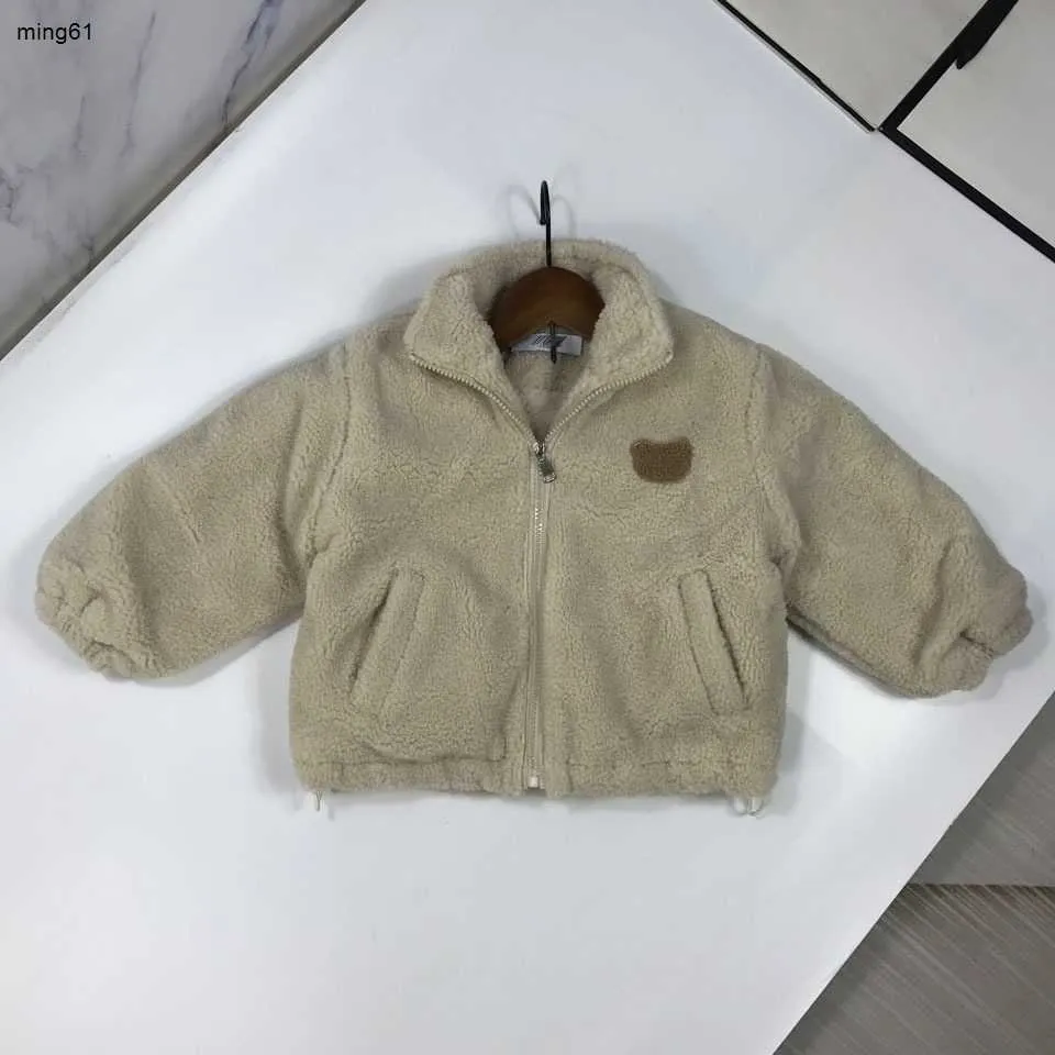 Brand baby jacket winter kids designer clothes girl boy Outerwear Size 90-150 Adding velvet and thickening toddler coat Nov25