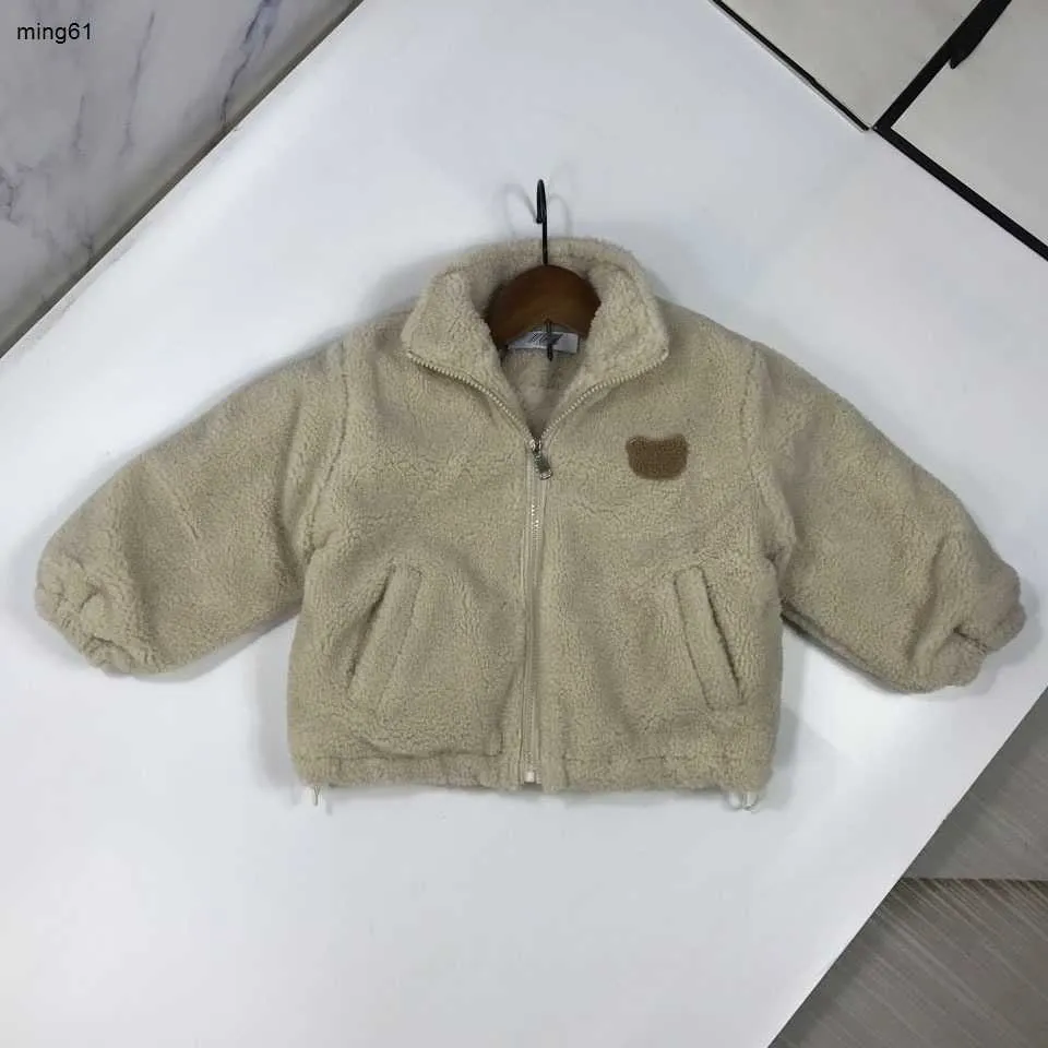 Brand Baby Kurtka Winter Kids Designer Ubranie Dziewczyna chłopiec Rozmiar odzieży wierzchniej 90-150 Dodawanie aksamitnego i zagęszczającego płaszcza malucha Nov25