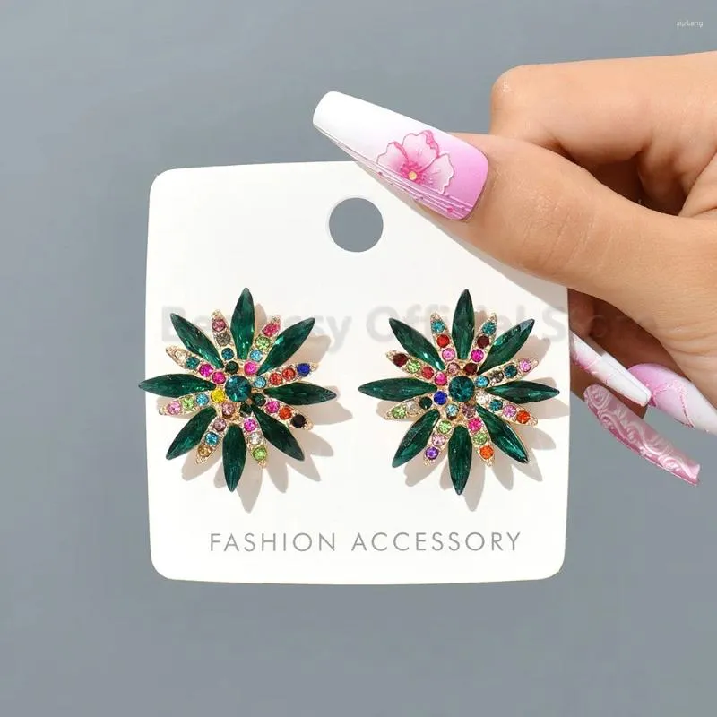 Brincos de parafuso prisioneiro bonito pequeno design estrela do mar forma incrustada cristal brilhante euro americano moda declaração jóias luxo para mulher
