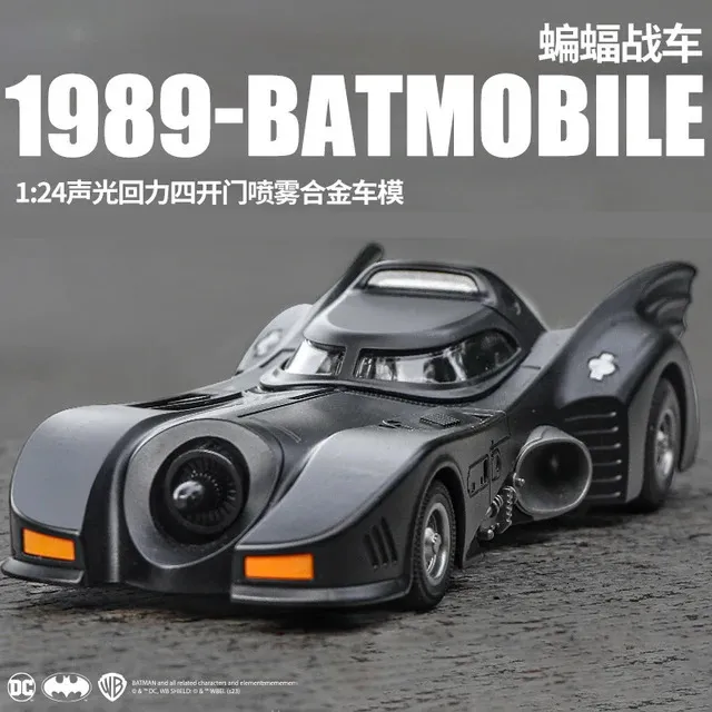 Batmobile 1989 1/18 Diecast - Métal Zinc Alloy - Lumières Et Sons - Modèle Jouet - Neuf