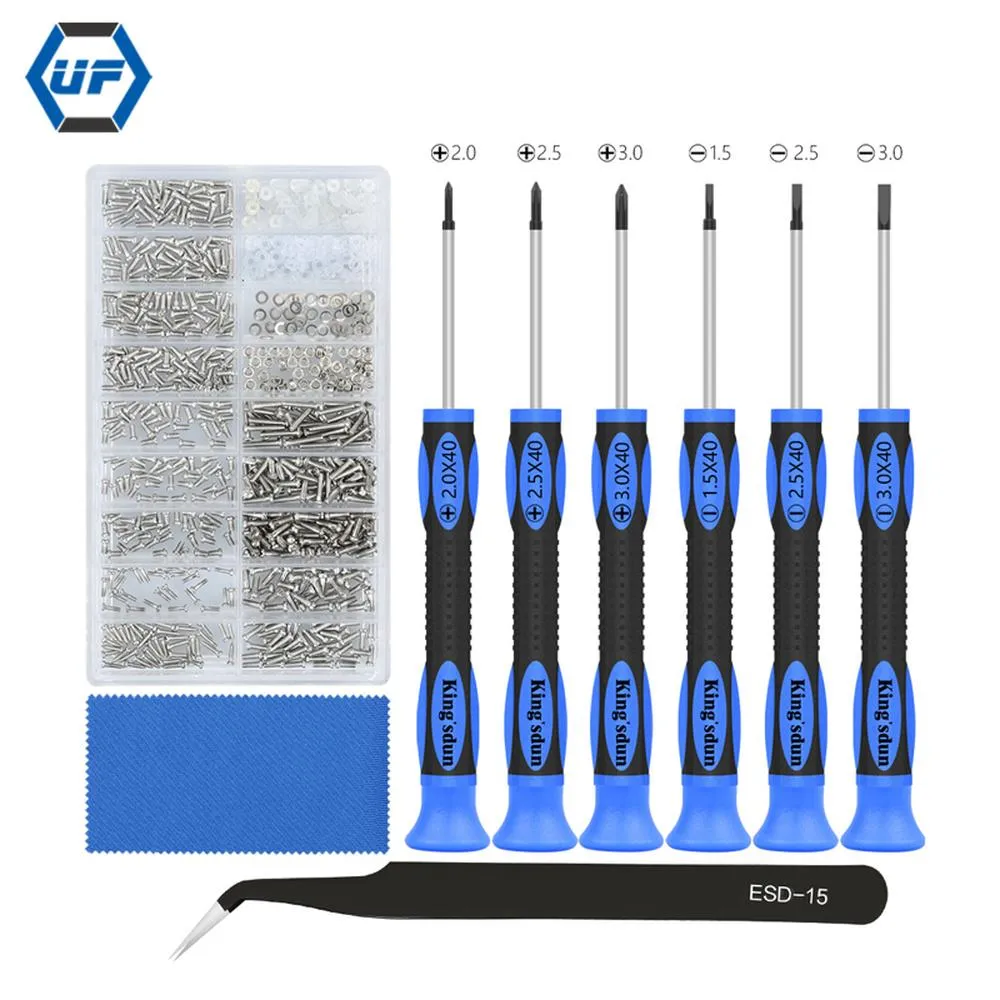 Schroevendraaier 10 in 1 Eyeglass Repair Tool Kit Glasses Precision Screwdriver Set