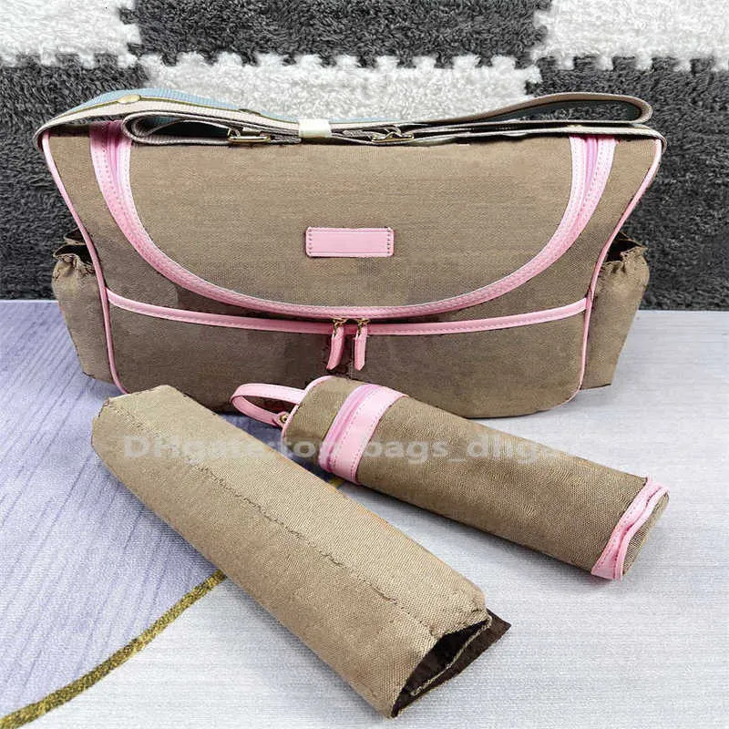 Borsa per mamma personalizzata di fascia alta di design per bambini, borsa per mamma impermeabile multifunzionale per bambini di grande capacità, commercio estero, set di tre pezzi