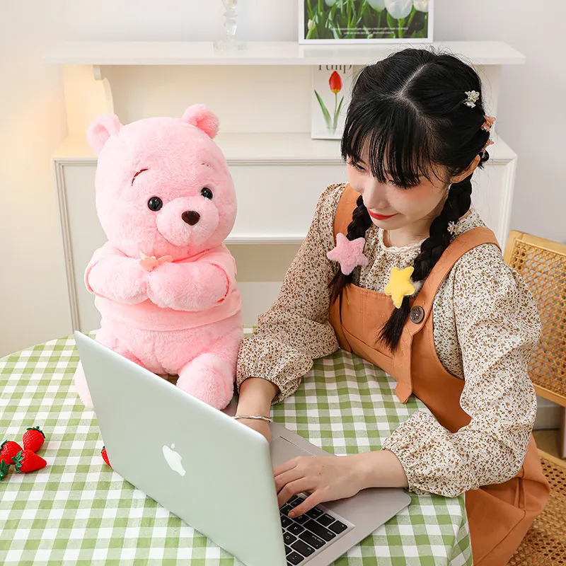 Wholesale Sakura pink bear large plush toys children's games Playmate sofa throw pillow send girlfriend gift