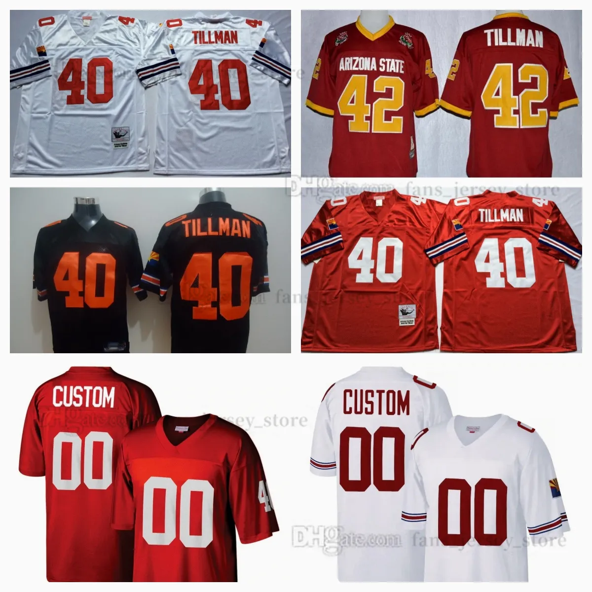 Maglie da calcio personalizzate 75th vintage 11 Larry Fitzgerald 8 Larry Wilson 72 Dan Dierdorf 52 Charley Trippi 81 Jackie Smith 1 Ernie Nevers 22 Roger Wehrli 40 Pat Tillman