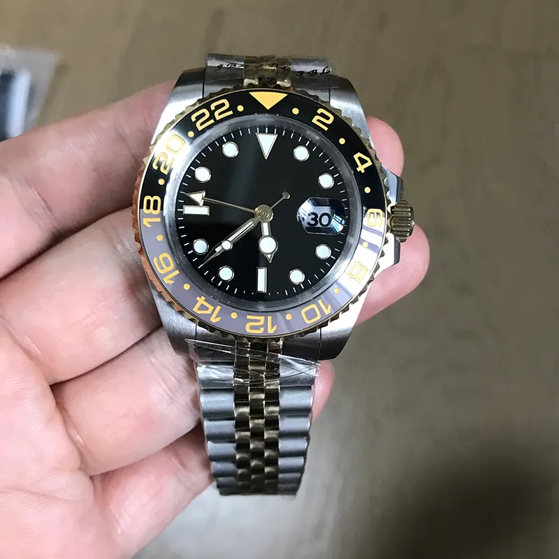 2023 New Mens Watch Automatic Mechanical Movement Blue Black