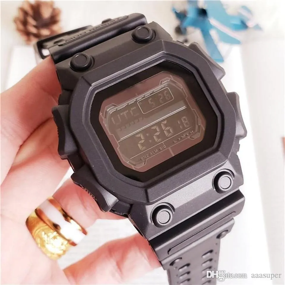2022 NY SPORT WATCH GX56 Auto Light LED Watch Waterproof Chronograph Solar Energywatch Rubber Strap220h