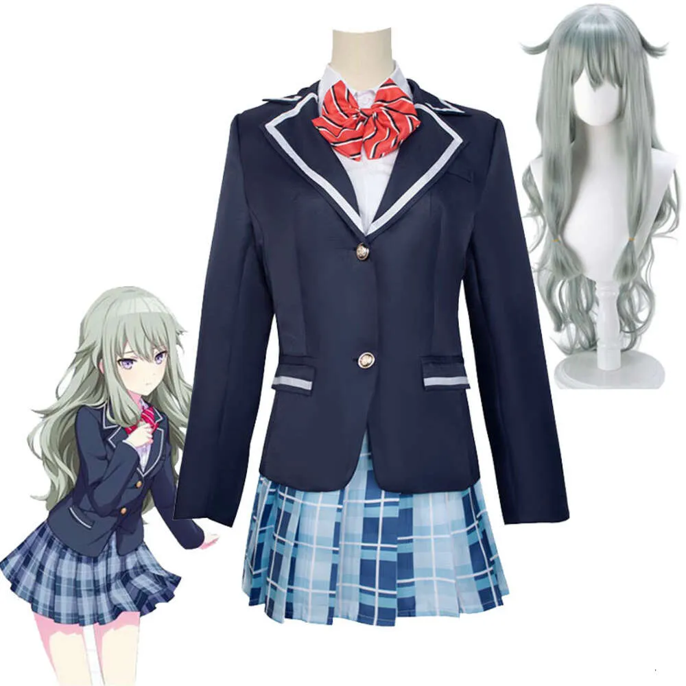 Wonderlands X Showtime Kusanagi Nene Cosplay Kostuum En Pruik Project Sekai Kleurrijk Podium Kamiyama High School Uniformen Rok