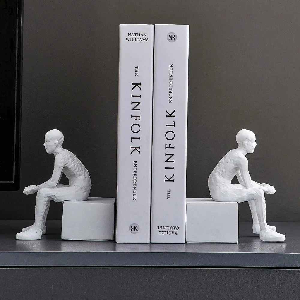 Nyhetsobjekt Libraries Bookends Office Accessories Home Decor Desk Bookend Book Ends Bookhelf Desktop Ornament 231129