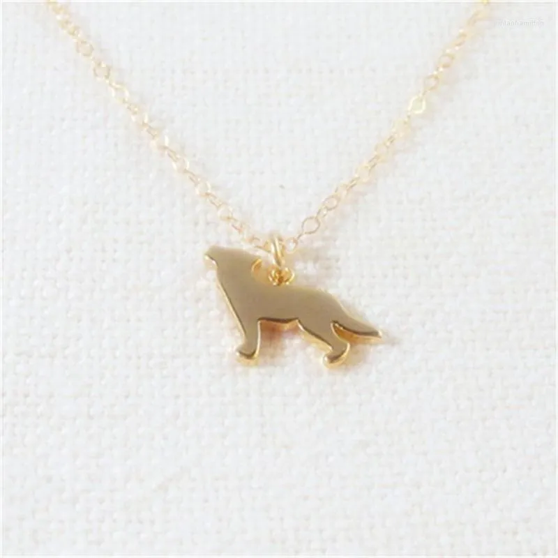 Pendentif Colliers Mignon Animal Petit Loup Collier Pour Femmes Fille Pendentifs Bijoux En Gros