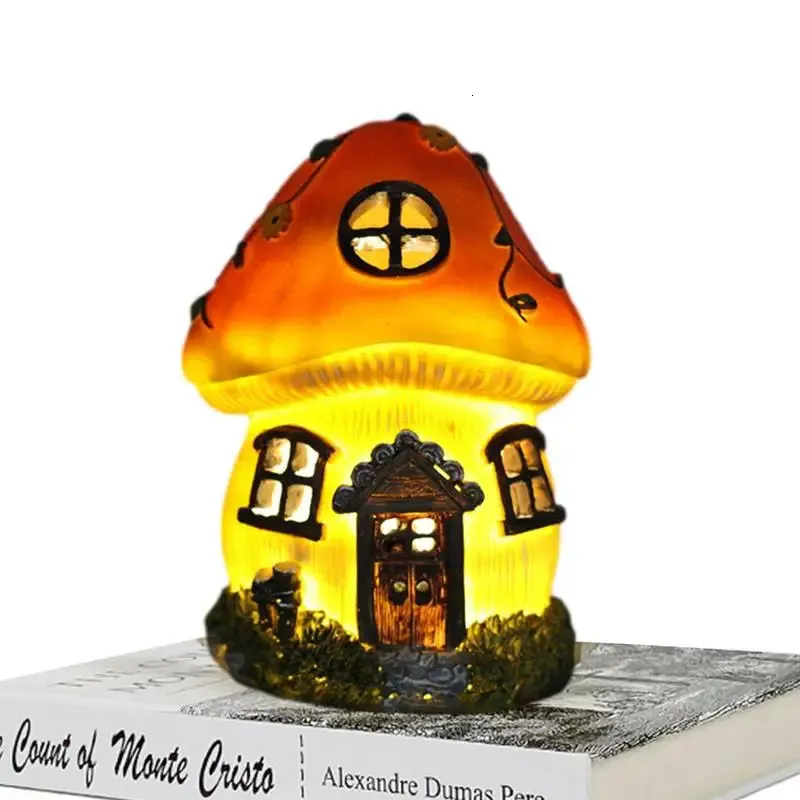 Garden Decorations Mushroom Outdoor Lights Multifunctional Landscape Light Waterproof And Colorfast Mushroom Fairy House To Decorate Garden And 231129