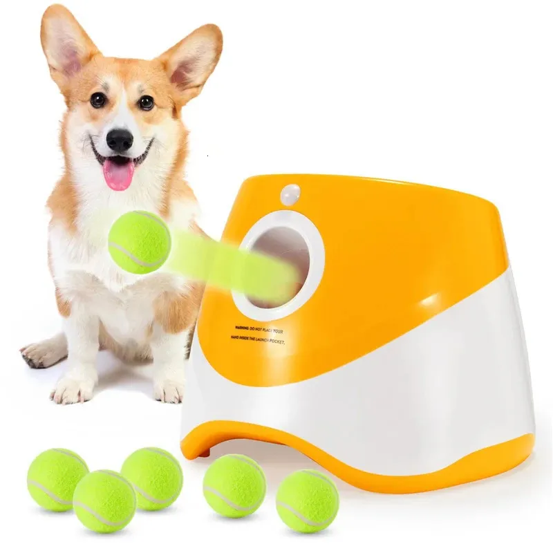 Dog Toys Chews Catapult For Dogs Ball Launcher Dog Toy Tennis Ball Launcher Jumping Ball Pitbull Toys Tennis Ball Machine Automatic Throw Pet 231129