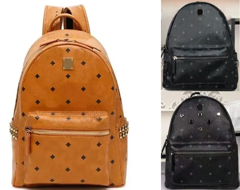 High quality Genuine Leather fashion backpack shoulder bag designer messenger for women Back pack Style men canvas handbags School classic bags