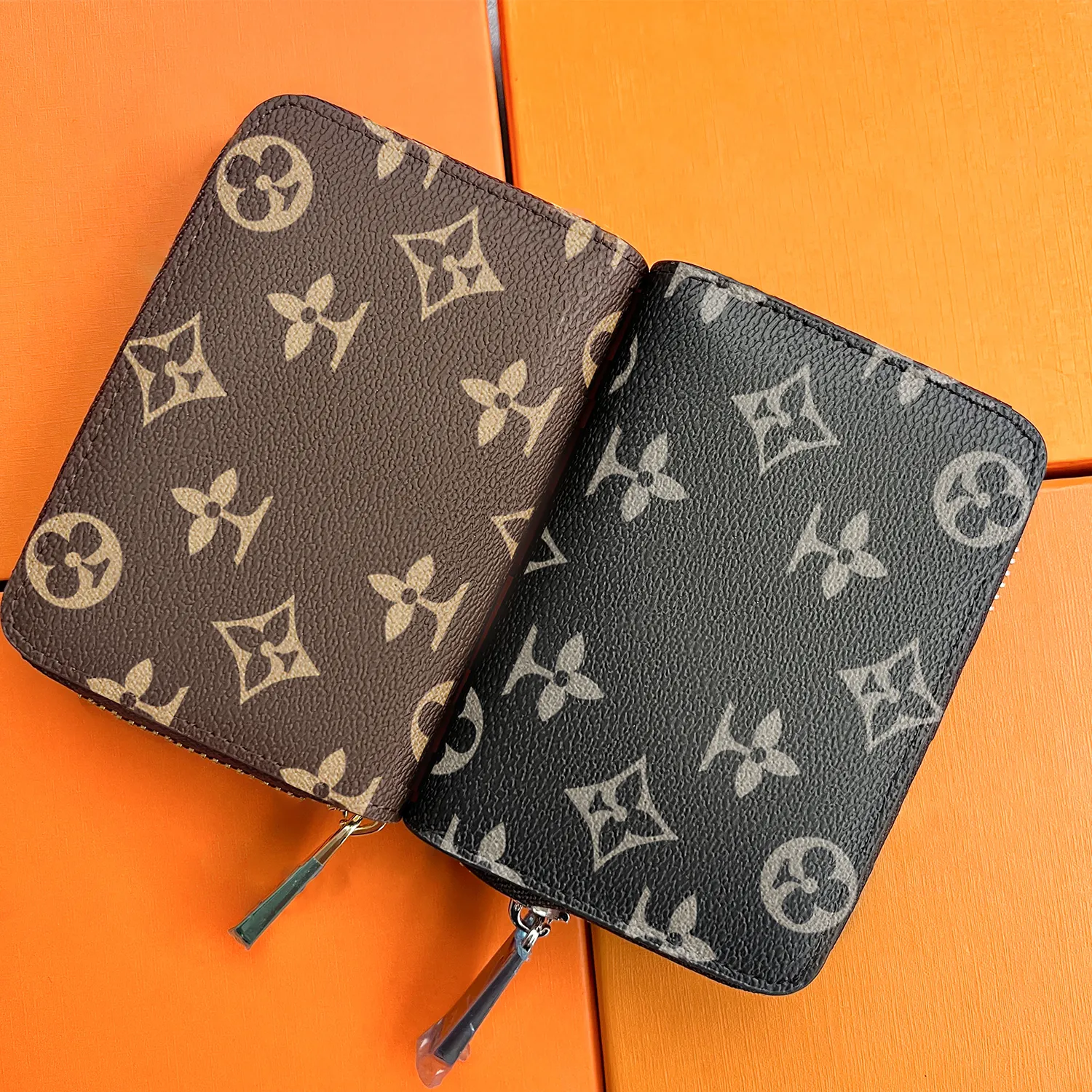 10A Calidad M60067 N63070 Zippy Zip Monedero Monedero Piel De