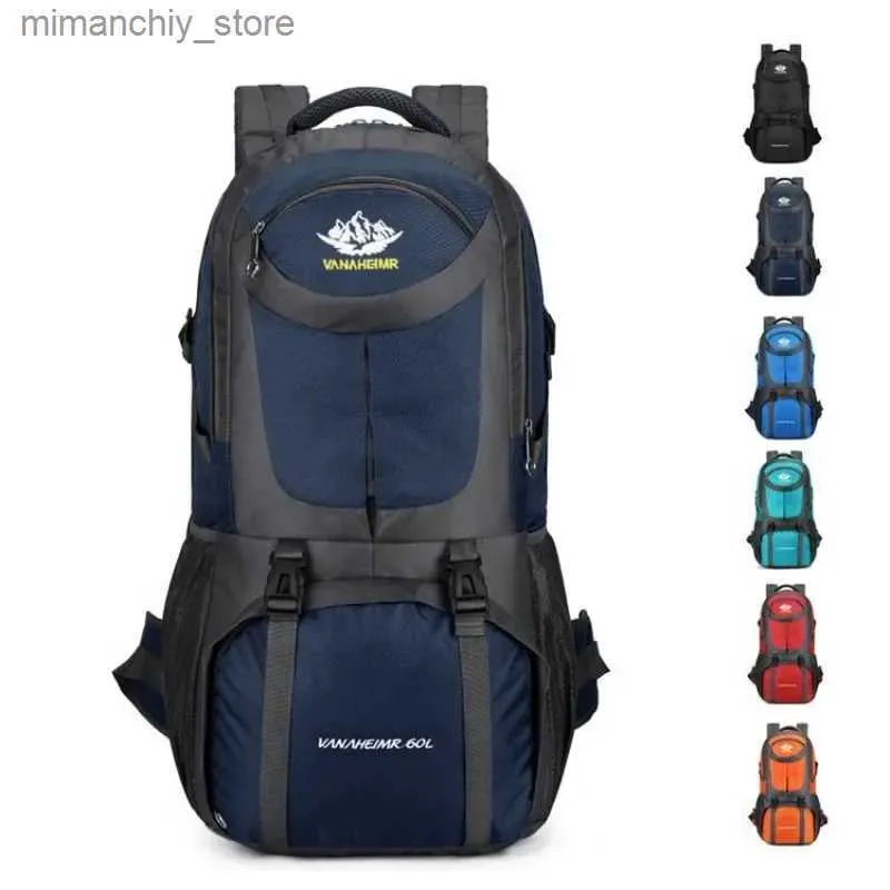 Utomhuspåsar 50l utomhus vandringspåse Travel Ryggsäck Vattentät bergsbestigning Trekking Ruckssack Camping Klättring av stor kapacitet Sportväskor Q231130