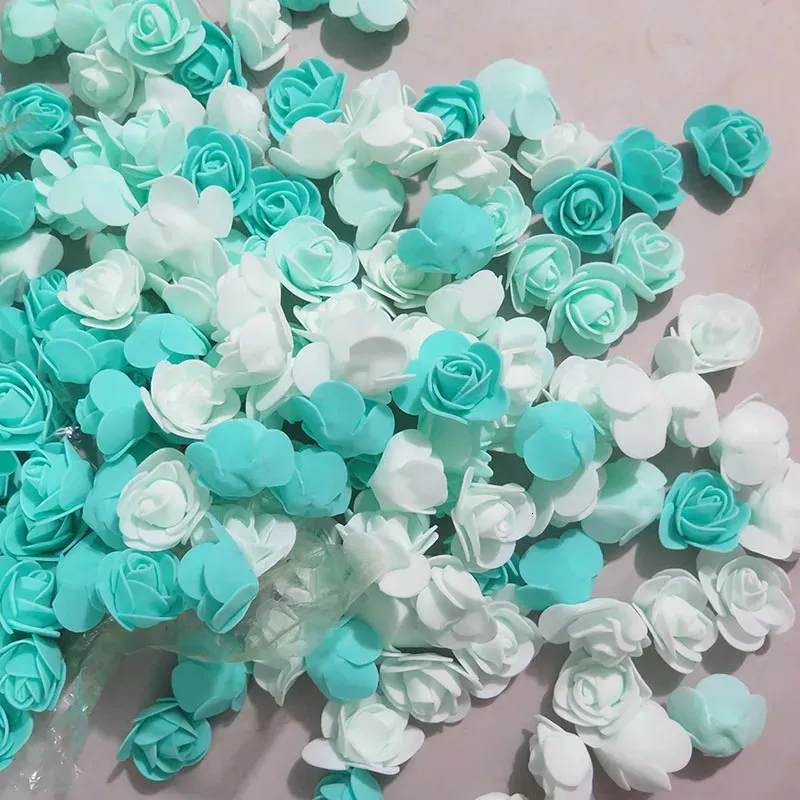 500pcs Summer style foam Rose Head 3.5cm artificial Flower For DIY roses bear as wedding wife mother