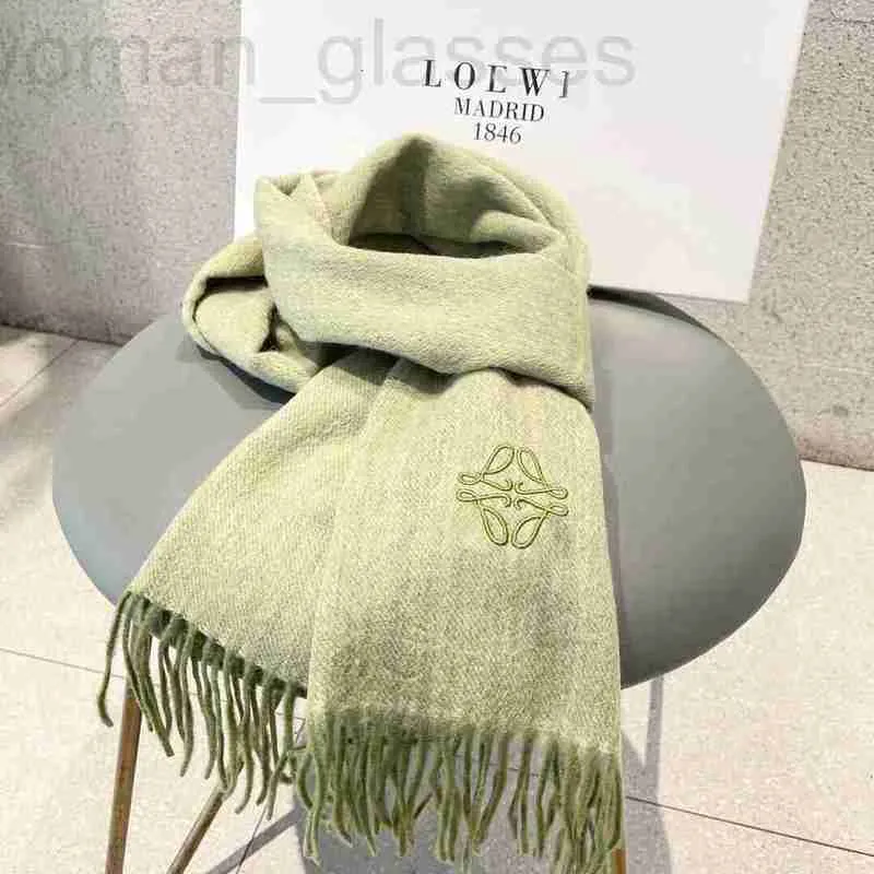 Дизайнерские шарфы, модный женский кашемировый шарф, однотонный, мягкий и теплый шарф с этикеткой, осенне-зимний длинный ремень для шали, коробка DN4S