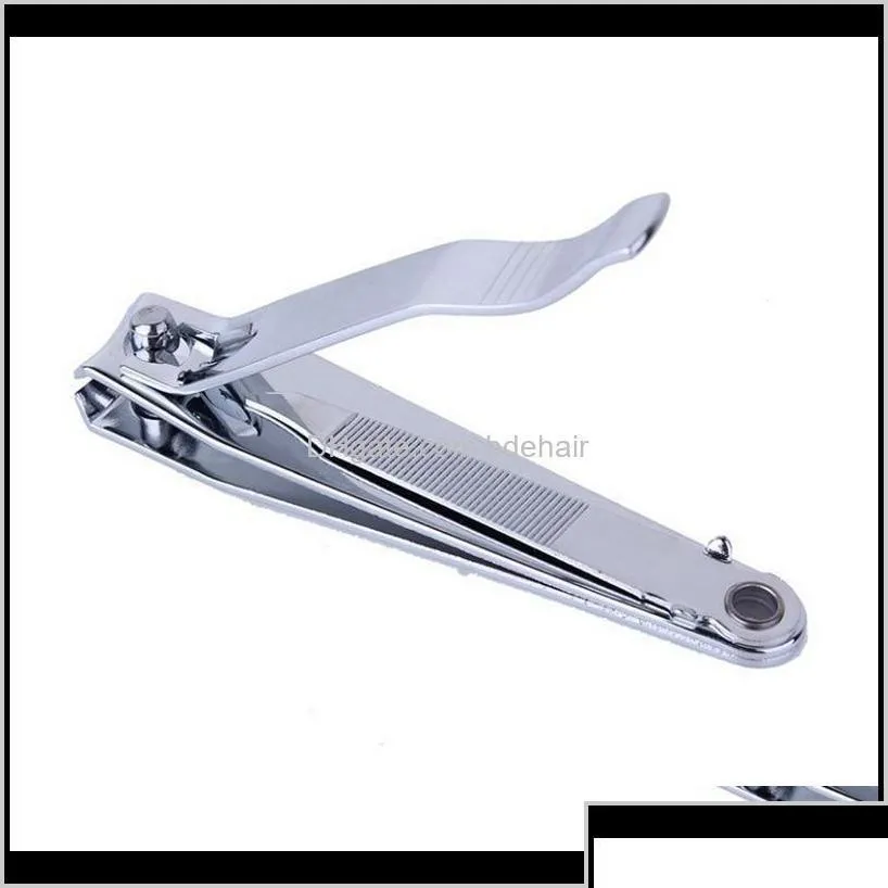 Cortaúñas 100 unids Acero inoxidable Toe Nail Clippers Clippers Manicura Herramienta de belleza Cortador Pedicura Tijeras Qylese Babyskirt Drop Del DH6WP