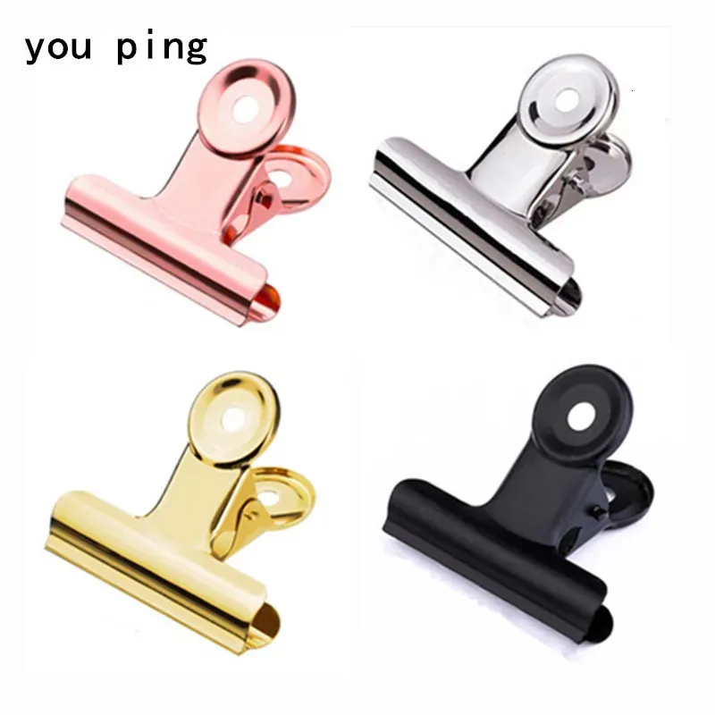 Clipboards 50mm 38mm 31mm 22mm Multicolor Round Metal Clamp Paper Bookmark Clips Memo Clip Student School Office Supplies 231130