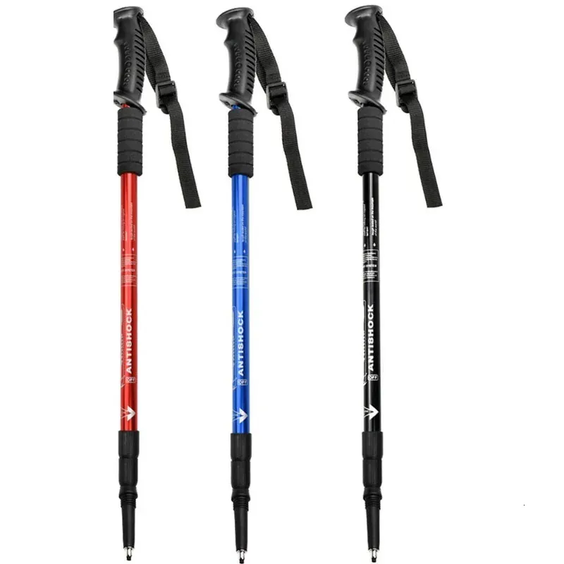 Ski Poles Trekking Poles Ultralight Adjustable Non-slip Nordic Walking Sticks Adult Hiking Canes Telescopic 231124