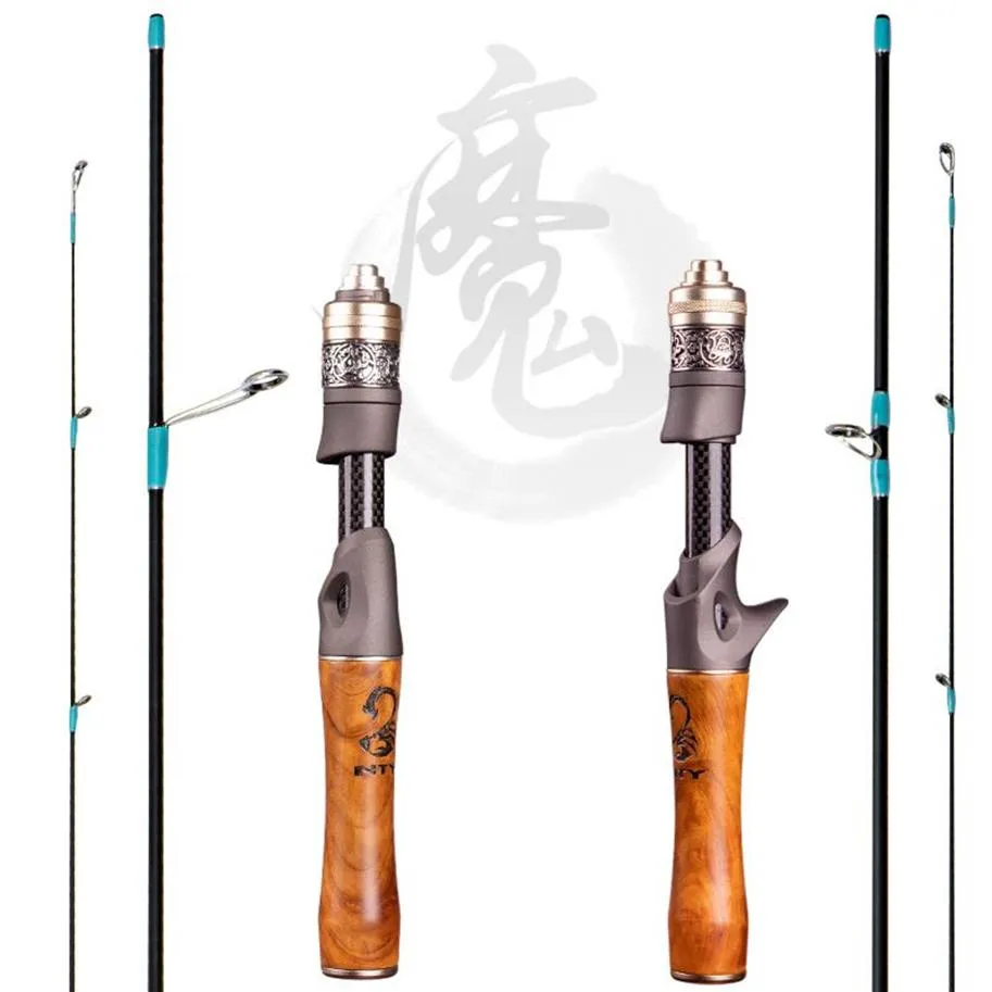 Vara de pesca e carretel Combos-Carbon Spinning Casting Travel Isca Vara de pesca com UL Power 1 37m 1 50m 1 68m Vara para pesca 220212201L