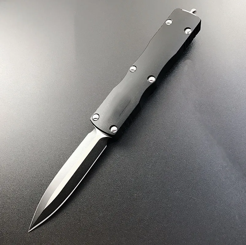 MT MICO Coltello automatico a doppia azione esterni Lama D2 6061-T6 Manico in alluminio CNC Coltelli tattici da caccia da campeggio EDC