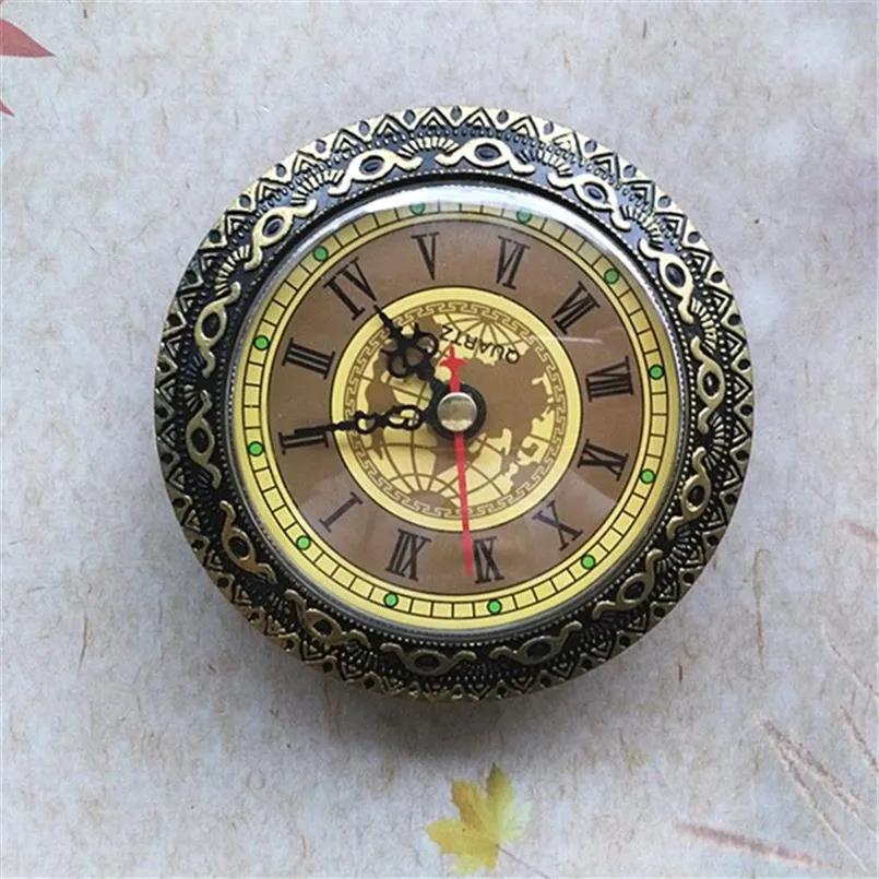 Diâmetro 92mm ouro quartzo inserção relógio peças acessórios para mecanismo de relógio de parede diy mesa clock159m