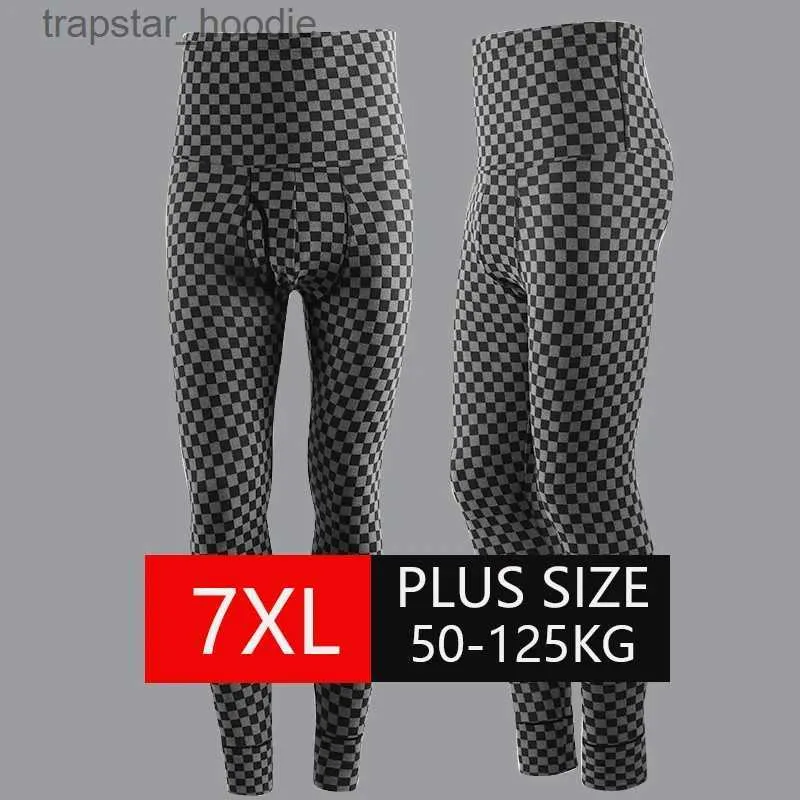 Herren-Thermounterwäsche, Thermo-Samt, dick, Winter, warm, Herren-Leggings, eng, hohe Taille, lange Unterhosen, Übergröße, Herren-Hosen, Unterwäsche L231130