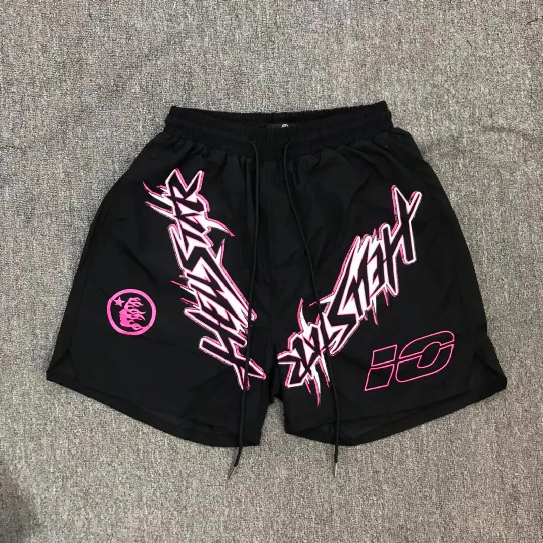 MEN'S HELLSTAR MEN DESTRACER SHONT PANTS Shorts Shorts Beach Basketball Running Fiess Fashion Hell Star New Hip Hop Shorts 576 Ziuw