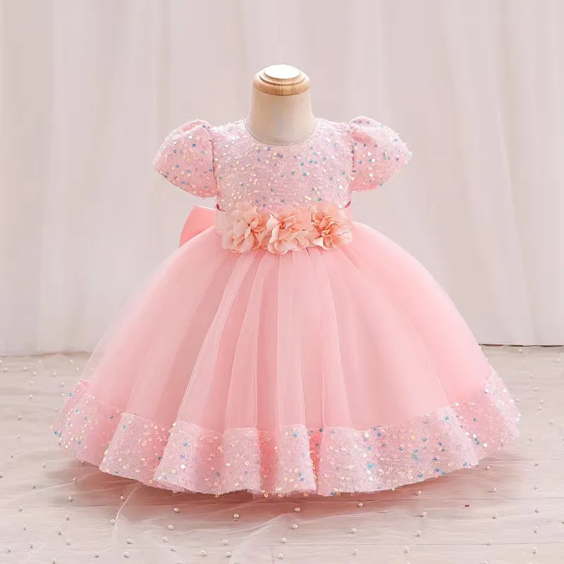 Pink princess communion dress top