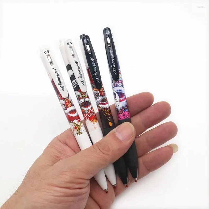 Gel Pen 0.5mm Black/Blue/Red Ink Beautiful Strawberry Pattern Roller Ball Business Office School Student Writing Pens