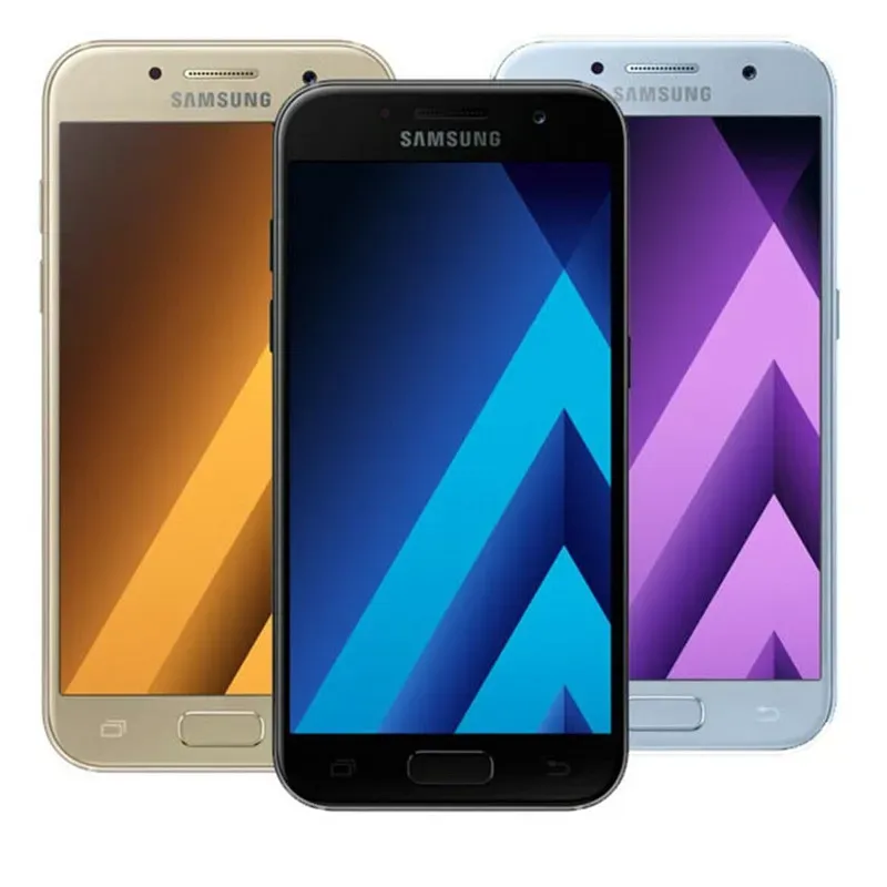 Renoverad Samsung Galaxy A3 Original A320F 4,7 tum super AMOLED 13MP Octa Core 2GB RAM 16GB ROM ANDRIOD SMART TELEFON