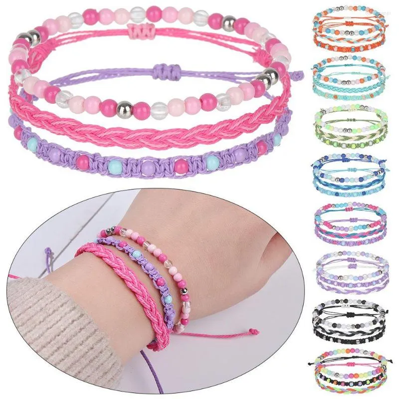 Очарование браслеты 3pcs/Set Beads Bracelet Bracelet рука