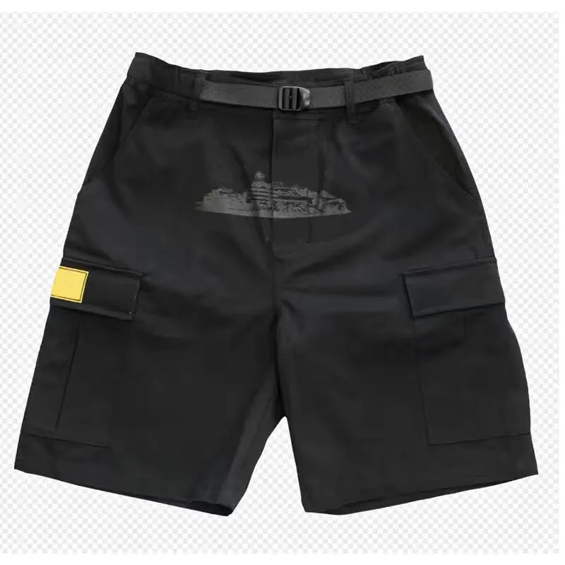 Men designer shorts cargo demon loose boat print work casual shorts street fashion hip hop skateboarding casual men of women high-quality shorts