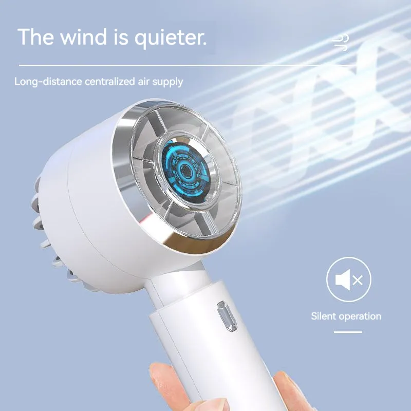 Ventilateur De Poche Rechargeable - 100 Vitesses, écran Numérique, Portable Pour Intérieur/extérieur