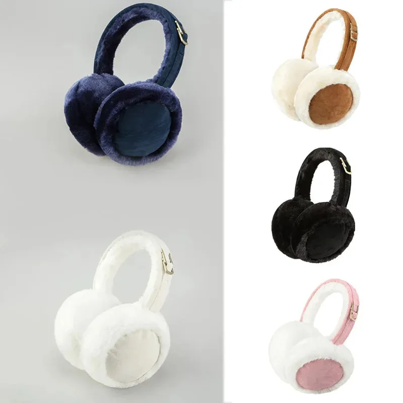 Ear Muffs Soft Plush Warmer Winter Unisex Earflap For Women Men Fashion Foldable Thicken Outdoor Cold Protection Ear Muffs Cover 231130